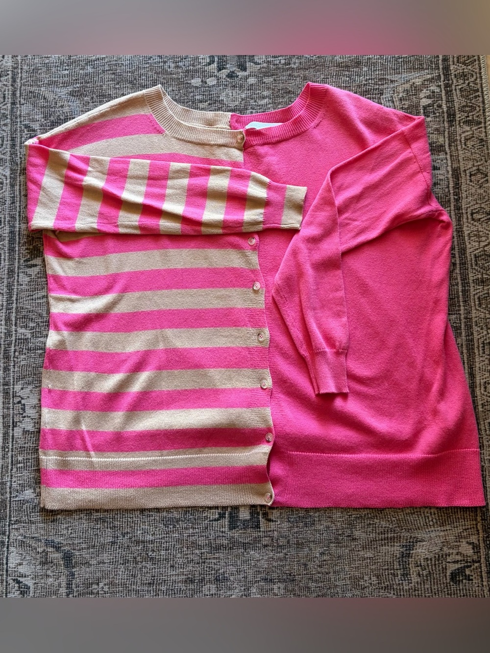 Chicca Lualdi front and back button Down Sweater